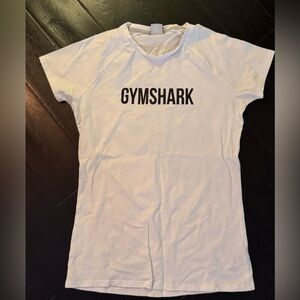 GymShark slim fit white shirt size Medium